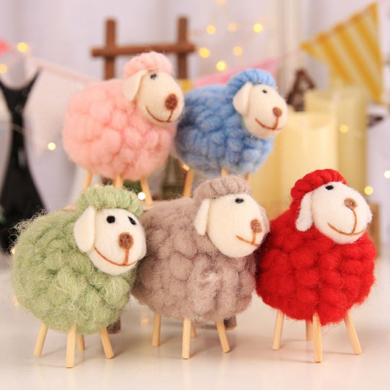 Felt ornament,felt sheep,felt animals,miniature,wool,fiber art,Christmas,gift Felt ornament,felt sheep,felt animals,miniature,wool,fiber art,Christmas,gift