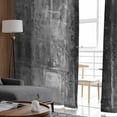 thumbnail image 4 of Grey Oil Painting Semi Sheer Curtains 84 Inch Length 2 Panels Set, Modern Abstract Graffiti Street Art Sheer Kitchen Curtain Privacy Voile Window Curtain for Living Room Bedroom Rod Pocket Drapes, 4 of 7