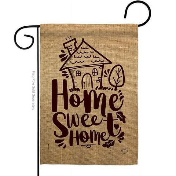 Ornament Collection G192193-BO 13 x 18.5 in. Home Sweet Life Double-Sided Decorative Vertical Garden Flags - House Decoration Banner Yard Gift