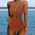 thumbnail image 2 of Womens One Piece Swimsuit - Tummy Control, Sexy & Flattering High Cut Cheeky Bathing Suit, 2 of 5