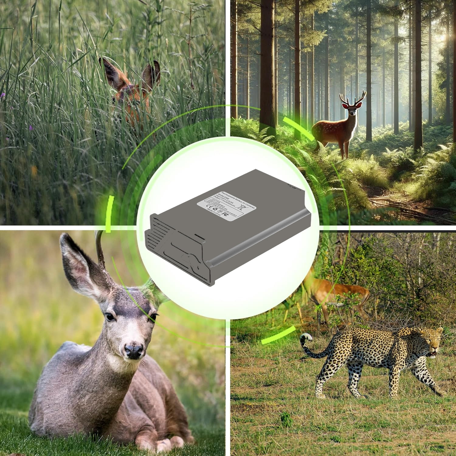 2 Pack New Camera Battery Upgraded LED Meter and Solar Charging for Tactacam Reveal Ultra, X Pro 3.0, X Pro, X Gen 2.0, Gen 3.0, SK, XB, X Hunting Cellular Trail Camera