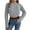 Gray, variant on Lovskoo 2024 Sweaters for Women Trendy Pullover Long Sleeve Round-Neck Blouse Knit Tops Olive Green