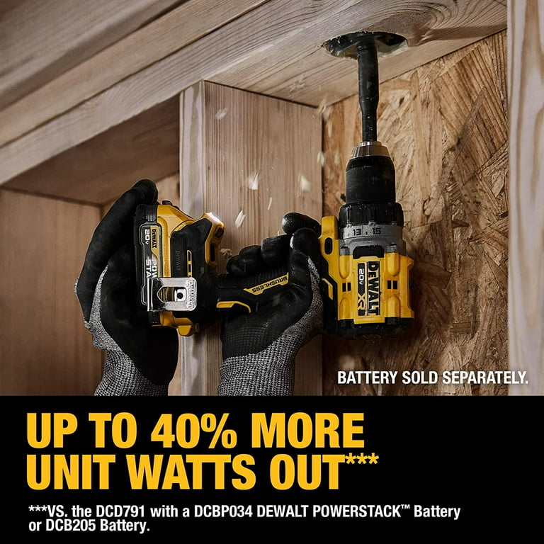 DeWalt 20V DCD800 Compact Impact Drill Electric Kit with Lithium Battery Charger Walmart