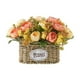 thumbnail image 3 of Flores artificiales con cesta para centro de mesa, decoración del hogar, regalo, suministros para fiestas Naranja, 3 of 9