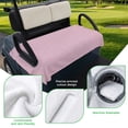 thumbnail image 5 of Golf Cart Seat Covers for 2 Seater, Pink Burlap Texture Soft Microfiber Cart Seat Towel Blanket, Farmhouse Vintage Pink Absorbent Breathable Non Slip Bench Seats Protector for Golf Course 51"x31", 5 of 9