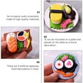 thumbnail image 2 of KAKOWELY 4Pcs Artificial Sushi Model Fake Food Realistic Japanese Food (Style Random),1.77X"X1.77"X0.79", 2 of 5