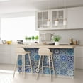 thumbnail image 5 of Mi Alma Light Blue Floral Peel & Stick Tiles - Vinyl Backsplash 8x8, 5 of 11