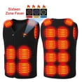 thumbnail image 3 of Chaqueta Calefactable Eléctrica Chaleco Unisex Plegable para Trekking Esquí Ciclismo, 3 of 9