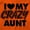 Orange, variant on Love My Crazy Aunt Funny Cool Auntie Toddler Boy Girl T Shirt Infant Toddler Brisco Brands 6M