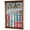 Walnut, variant on Mini Liquor Bottle/ Soda Can w/Mirror Backed Display Case Cabinet