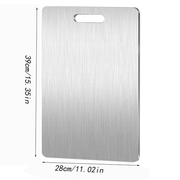 Flash Sale! Stainless Steel Cutting Board - 304 Food-Grade Chopping Board for Meat, Fruits, and Vegetables, Dishwasher Safe and Hangable
