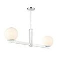 thumbnail image 7 of Meridian M100124MBK 2-Light Linear Chandelier in Matte Black, 7 of 7