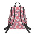 thumbnail image 2 of Naloa Rose Flowers Print Lightweight DayBackpack Suitable for school, work, shopping, travel, etc., 2 of 5