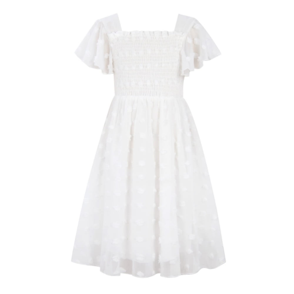 floral dress for wedding guest Ever-Pretty Chiffon Ruffle Sleeve A-Line Summer Formal Wedding Guest Dress