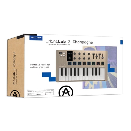 Arturia MINILAB 3 CHAMPAGNE シャンパーニュ MIDIコントローラー