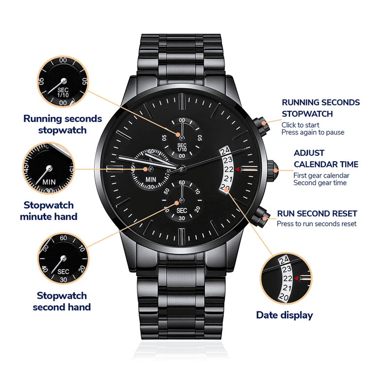 Customizable Men's Watch Multifunction Waterproof Scratch Customizable Men's Watch Multifunction Waterproof Scratch
