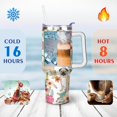 thumbnail image 4 of Personalized Dog Lover Gift Idea - 40oz Insulated Tumbler with Straw for Women - Non-Slip Handle Coffee Travel Cup, 4 of 7