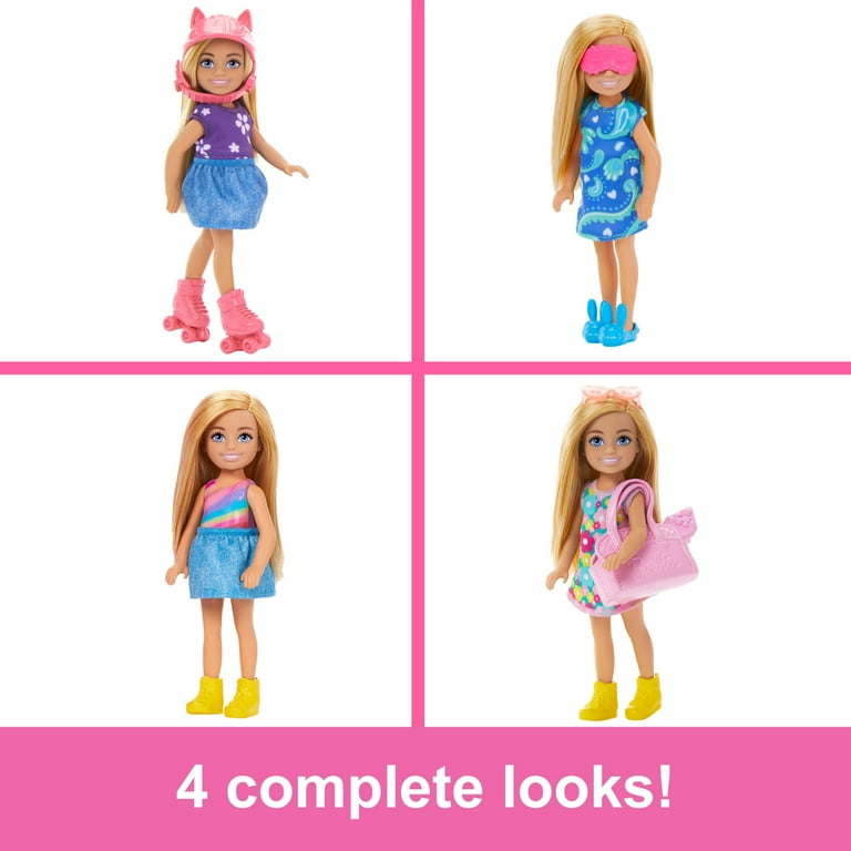 Barbie Chelsea Doll Closet Toy Playset with Clothes Accessories Multicolor