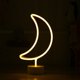 thumbnail image 1 of Lámpara de escritorio LED de neón con forma de arcoíris, relámpago y amor, lámpara decorativa con base de nube, luz de noche, 1 of 6