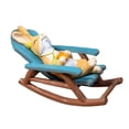 thumbnail image 2 of Colaxi Rabbit Statue with Rocking Chair Bunny Sculpture Landscape Gifts Resin Model Animal Figurine for Courtyard Friends and Family Music, 2 of 8