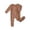 Brown, variant on REDARER Baby Footed Romper, Soft Long Sleeve Zip-Up Solid Color Playsuit for & Toddler,1-3 Months