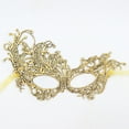 thumbnail image 2 of 2025 Femmes Maquillage Danse Protection Visage Peint avec Poudre d'Or Demi-Visage Carnaval Fête Protection Visage, 2 of 3