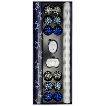 Tom Smith Hanukkah Wrap with 2 Rolls of Wrap with 12 Coordinating Tags and Bows