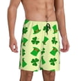 thumbnail image 2 of Rateoe St. Patrick's Day Print Men's Lounge Shorts – Soft & Breathable Pajama Bottoms with Pockets, Elastic Waistband, Lightweight Sleepwear for Nightwear & Loungewear-Medium, 2 of 6
