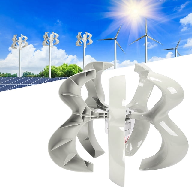 Hoop Mounting Generator, Wind Power Generator Power Equipment Gourd Wind Turbine with 1 X Controller for Wind Kit 12V,24V,48V