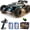 Black, variant on 1/16 Scale 4WD Brushless RC Truck, 70KM/H Fast Off-Road Monster Truck, Upgraded Metal Drivetrain & 35A ESC, 2 Batteries for 36 Min Playtime, Hobby Grade Remote Control Car for Adults & Kids
