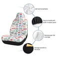 thumbnail image 6 of Yiaed Stamp Set Collection Print Car Seat Covers,Universal Auto Seats Protector Fits for Car,SUV Sedan,Truck,Automotive Seat Covers & Accessories-2 PCS, 6 of 9