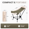 thumbnail image 5 of Folding Rocking Camping Chair, Portable Padded Outdoor Rocker with High Back, Supports 330 lbs, 5 of 13