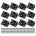 thumbnail image 1 of Uxcell Paquete de 12 Bisagras para Puertas, 5/7in (18mm) Hierro Electrochapado Bisagras Mini de Plegado para Puertas Interiores con Tornillo [Negro], 1 of 1