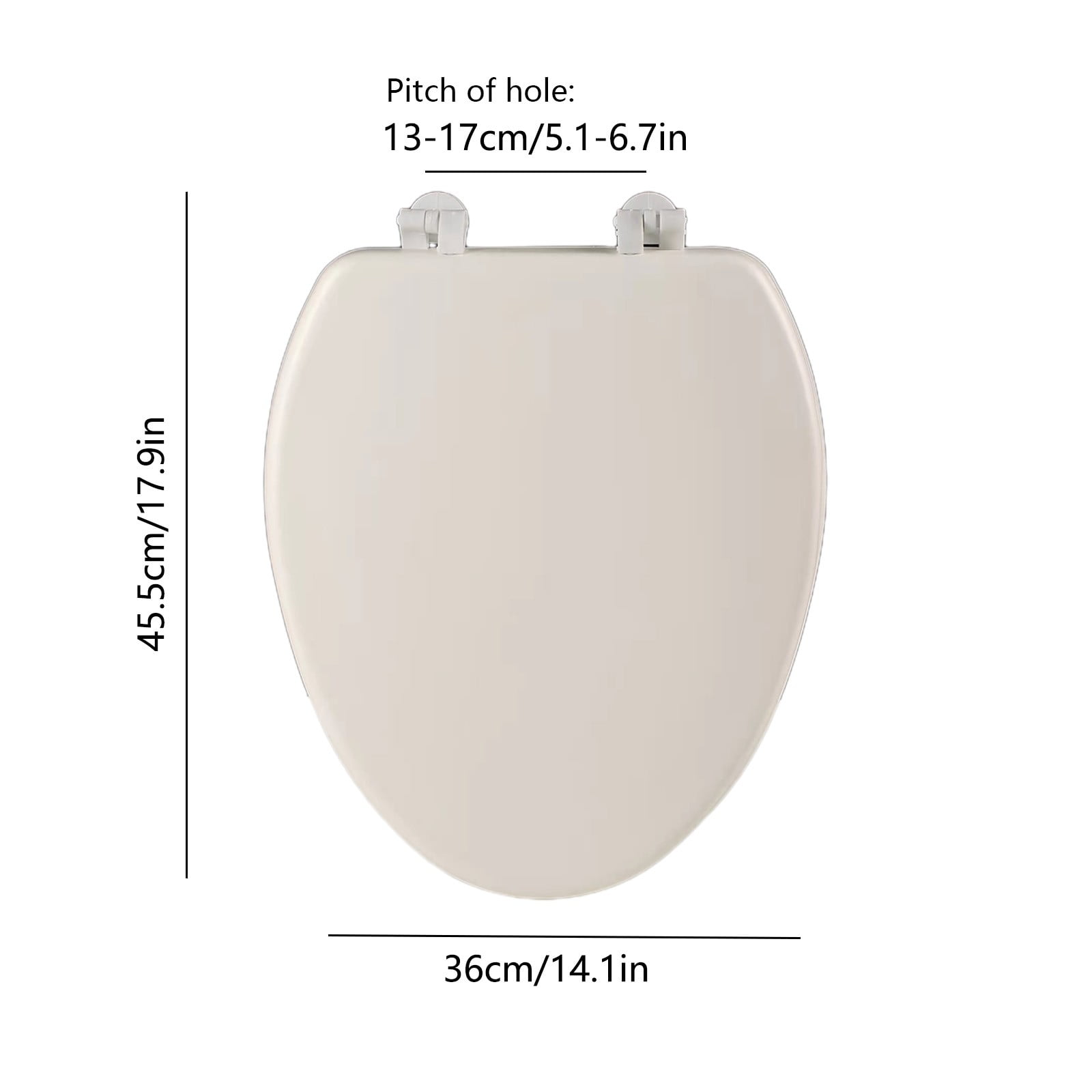 Elongated Toilet Seat, Slow Close Quick-Release Hinges, Heavy Duty Soft Close, Oval Toilet Seat For Elongated Toilets, Quiet-Close Lid And Seat, Easy To Install And Clean, Never Loosen