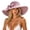 Purple, variant on Fewfanhot Women Wide Floppy Brim Straw Sun Hat, UPF Foldable Beach Hat with Satin Bow Decor for Travel Pool