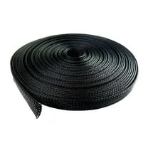 1/8" 100 Feet Expandable Wire Sleeving Cable Sheathing Braided Loom Tubing Black