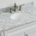 thumbnail image 5 of Bellaterra Home 400700-37R-WH-WMOC 37 in. Single Sink Vanity with Carrara Marble Top, White - Center Oval Sink & Right Drawers, 5 of 14