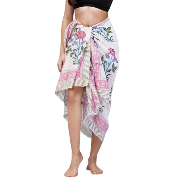 100 % Cotton Unique Swimsuit Coverup for Women Stylish Beach Cover Ups Sarong Wraps Pareo For Women