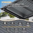 thumbnail image 6 of AECOJOY 16'x10' Lean to Hardtop Metal Carport Gazebo, 10x16 Outdoor Freestanding Pergola Gazebo on Clearance for Patio, Large Pergolas and Gazebos with Heavy Duty Steel Roof Awnings for Decks, 6 of 7