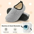 thumbnail image 4 of L-RUN Toddler Slippers Boys Girls Indoor Slippers Kids Barefoot Walking Shoes Winter Warm Sock Shoes, 4 of 7