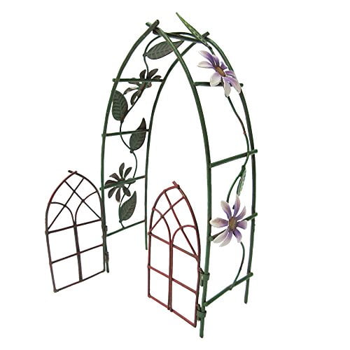 Pacific Trading 8.5” Enchanted Fairy Garden Arbor Gate, Decorative