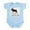 Sky Blue, variant on CafePress - Moose Infant Bodysuit - Baby Light Bodysuit, Size Newborn - 24 Months