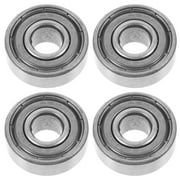 4 Pcs Wheelchair Accessories Ball Bearing Parts Bearings for Component Front Colodoil Silver