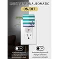 thumbnail image 2 of Night Lights Auto Sensor Teal Stripes Plug-in LED Nightlights Lamp Dusk to Dawn for Living Room, Bedroom, Bathroom, Hallway, Stairways Home Wall Decor, Navy Blue Nautical Anchor Night Light, 2 of 9