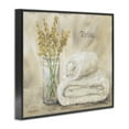 thumbnail image 3 of Stupell Industries Relax Bath Towel & Botanicals Black Framed Giclee Art design by Pam Britton, 16 x 20, 3 of 8