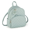 thumbnail image 1 of Mochila ECOSUSI Mini de piel para mujer con colgantes con pompones, 1 of 7