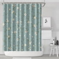 thumbnail image 2 of Bright Summer Floral Shower Curtain, Colorful Spring Garden Bathroom Decor 84x72 Inch Quick-Dry Waterproof, 2 of 5