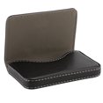 thumbnail image 4 of Card Holder Portable PU  Closure Large Capacity Business Card Credit Cards Storage Case Stainless Steel Cards Holder, 4 of 8