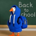 thumbnail image 2 of RUINIXCW 7 Inch Back to School Goose Outfits Desk Duck Outfit Mini Porch Goose Outfit  for Desktop Goose Figurine Desk Goose Clothes Funny Hooded Sweatshirt with Backpack Set (No Goose), 2 of 8