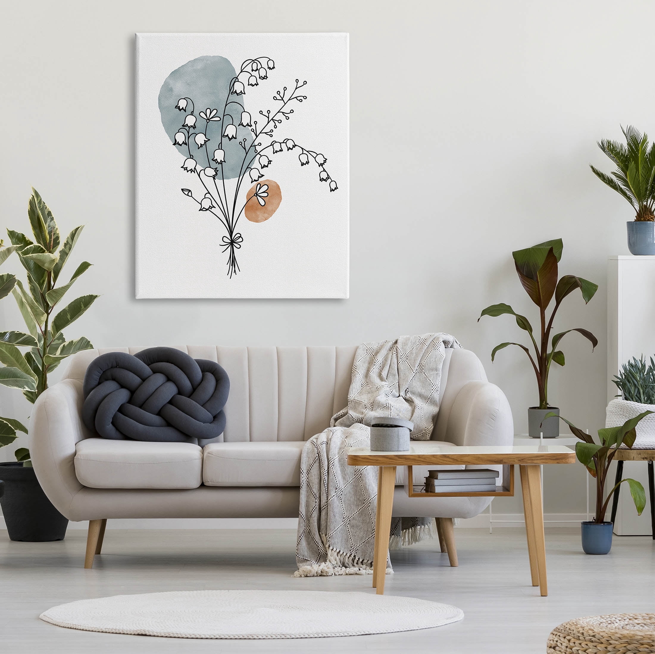Stupell Industries Lily of the Valley Wildflower Graphic Art Gallery Wrapped Canvas Print Wall Art, Design by JJ Design House LLC